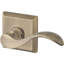 Curve Single Dummy Door Lever with Traditional Square Rose-22034259-22034262