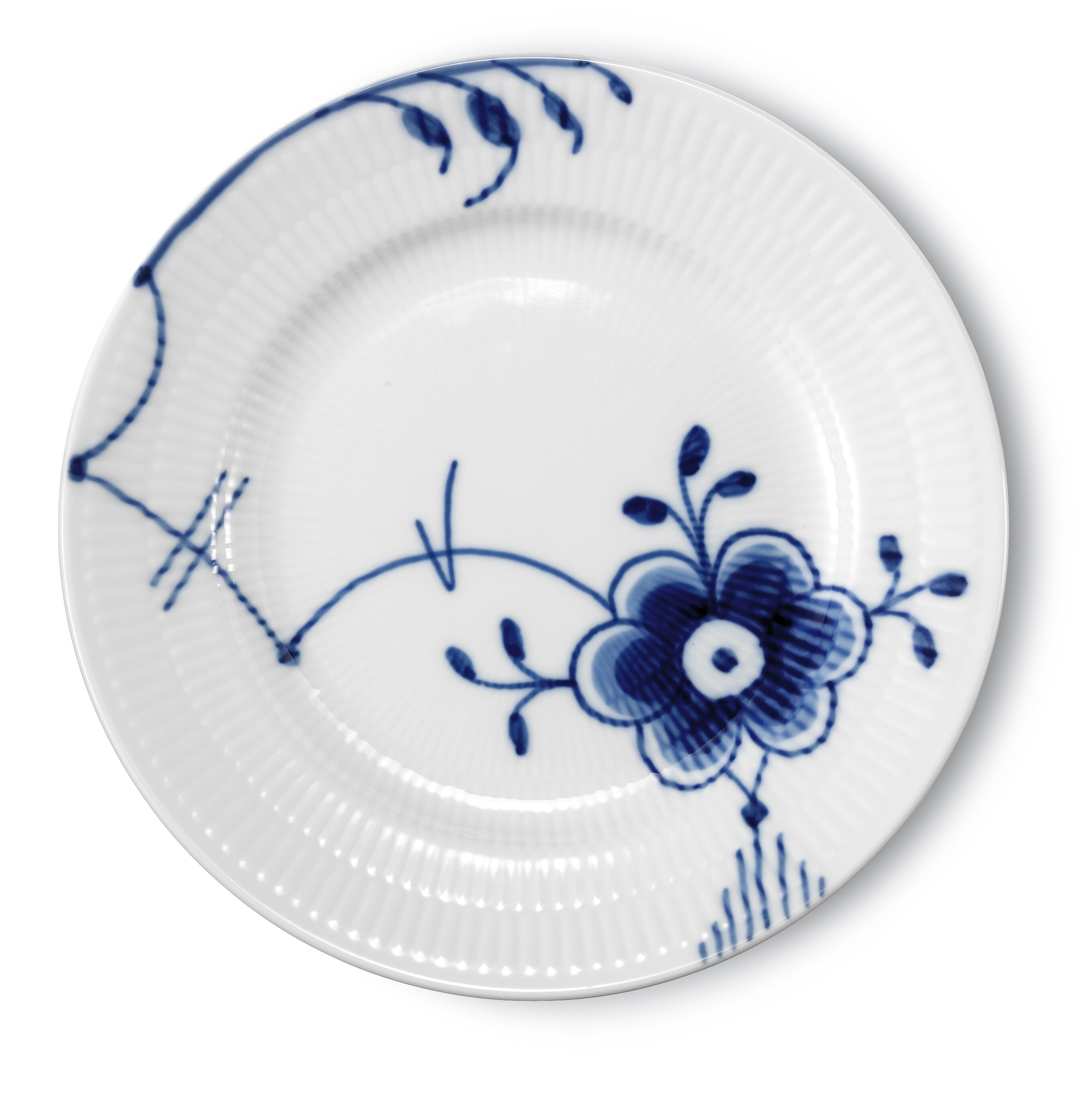 Blue Fluted Mega, Handmade Porcelain