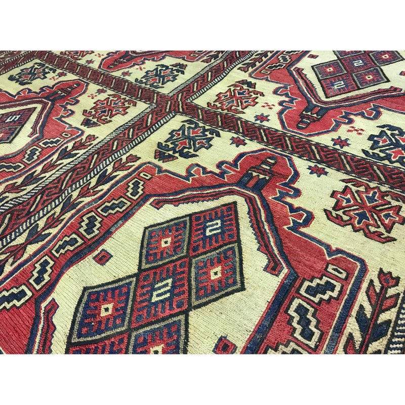 Tapis brun de haute qualité noué à la main