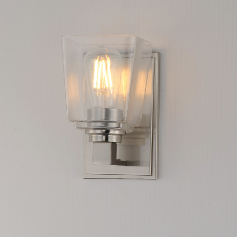 Cubos-Wall Sconce, Satin Nickel