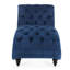 Méridienne sans accoudoirs avec assise généreuse, mousse haute, clous décoratifs à bulles, matériau en velours, base stable et canapé de relaxation à assise large - fabrication robuste à assise large
