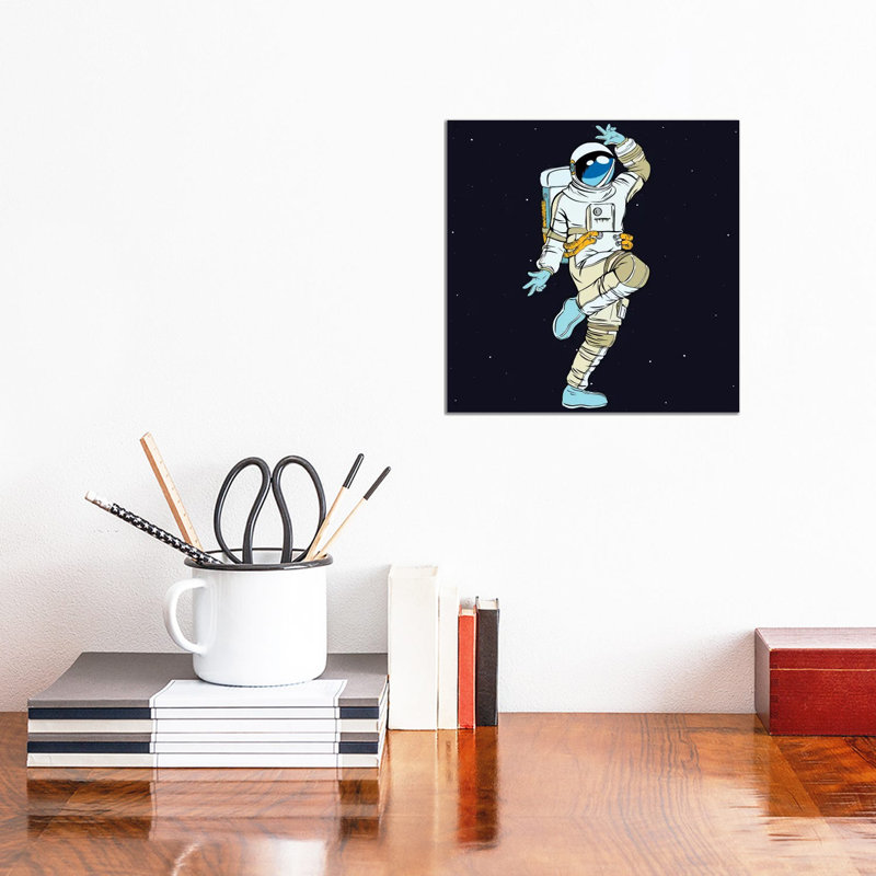 Dancing Astronaut by Art Mirano - Wrapped Canvas Print, 30.48cm H x 30.48cm W