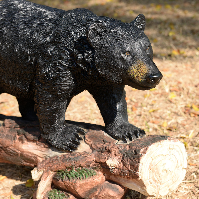 Statue de deux ours noirs