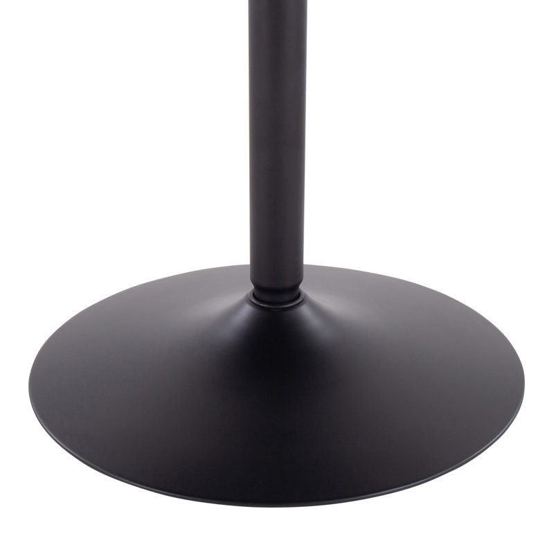 Chambord Round Metal Base Dining Table, Black