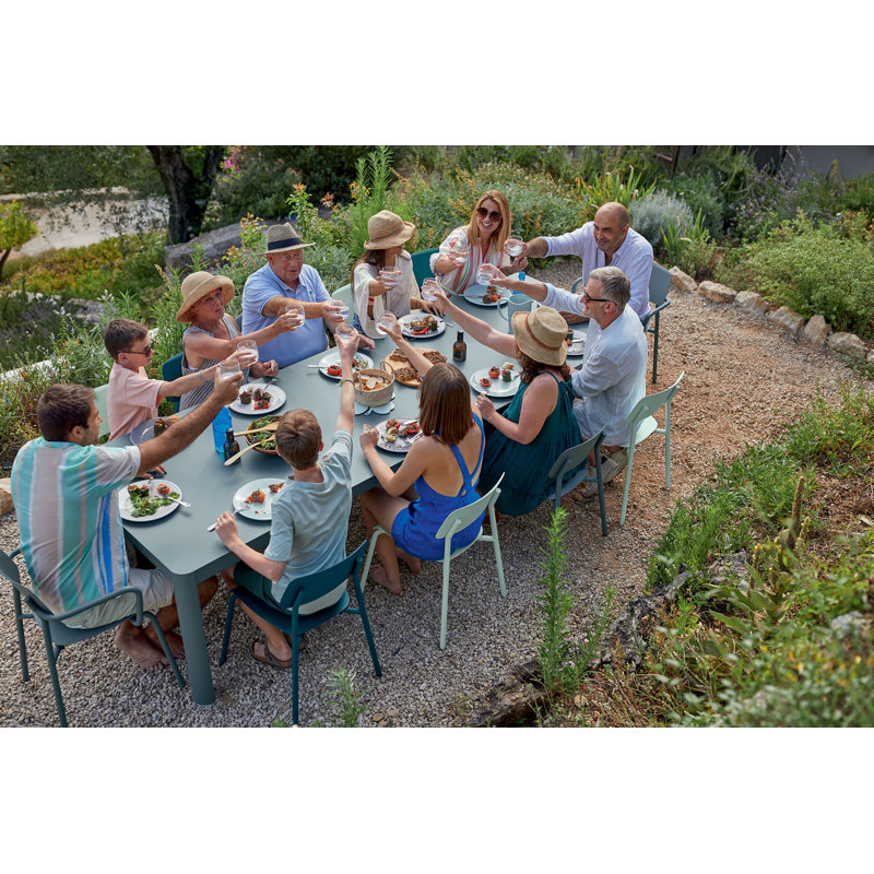 Studie Outdoor Dining Side Chair, Acapulco Blue