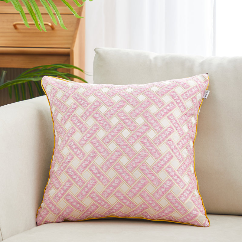 Coussin en chenille, Beige