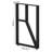  2 PCS Metal Furniture Legs Table Legs  Black