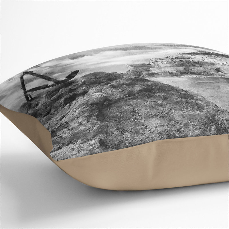 Square Cushion, 55cm H x 55cm W x 20cm D, Stone