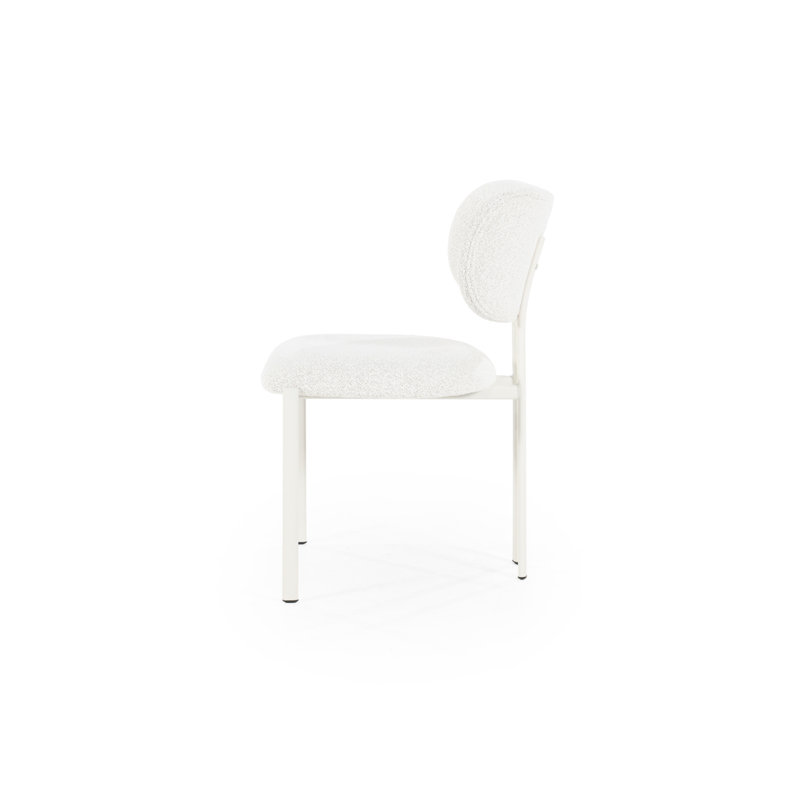 Dining Chair Upholstered Dining Chair, White