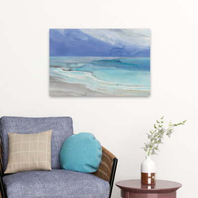 Grand View I, bleu, bleu, turquoise, plage