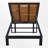 Acacia Wood & Metal Outdoor Reclining Chaise Lounge Chair With Wheels-819472135