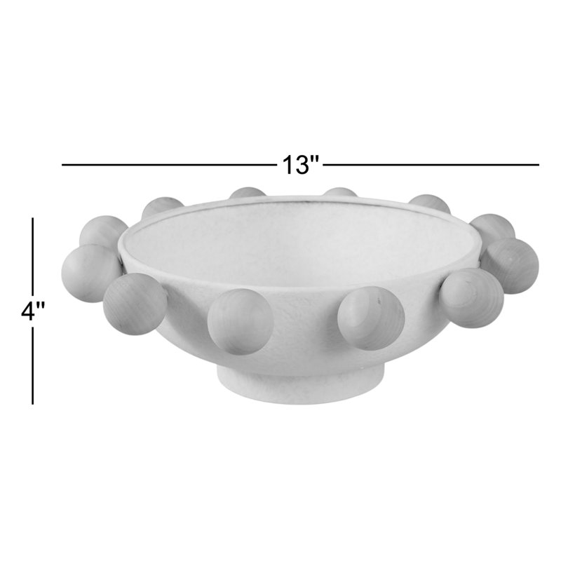 Handmade Wood Decorative Bowl 1, Black