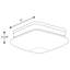Plafonnier encastré 2 lumières Nason-1439993938