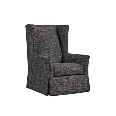 Barclay Butera Upholstery Swivel Slipcovered Wingback Chair
