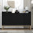 Accent Cabinet, Storage Cabinet, Sideboard Buffet Cabinet, 4 Door Cabinet-5205456