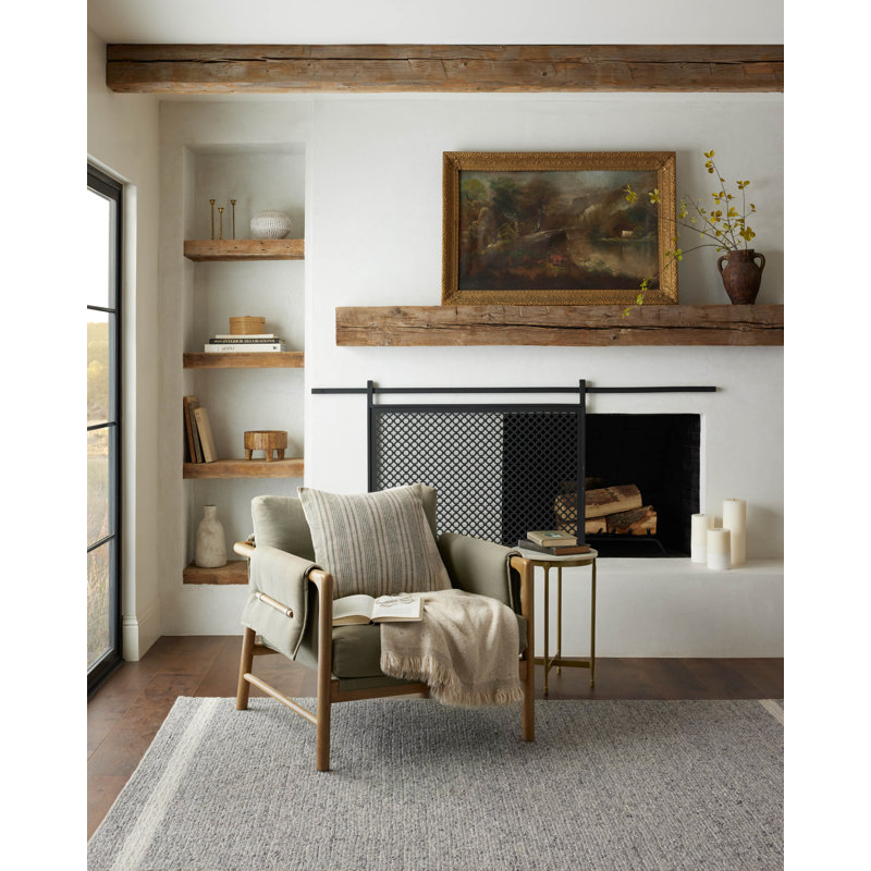 Magnolia Home By Joanna Gaines X Loloi Ashby Slate / Ivory Area Rug, Rectangle 11'6" x 15'