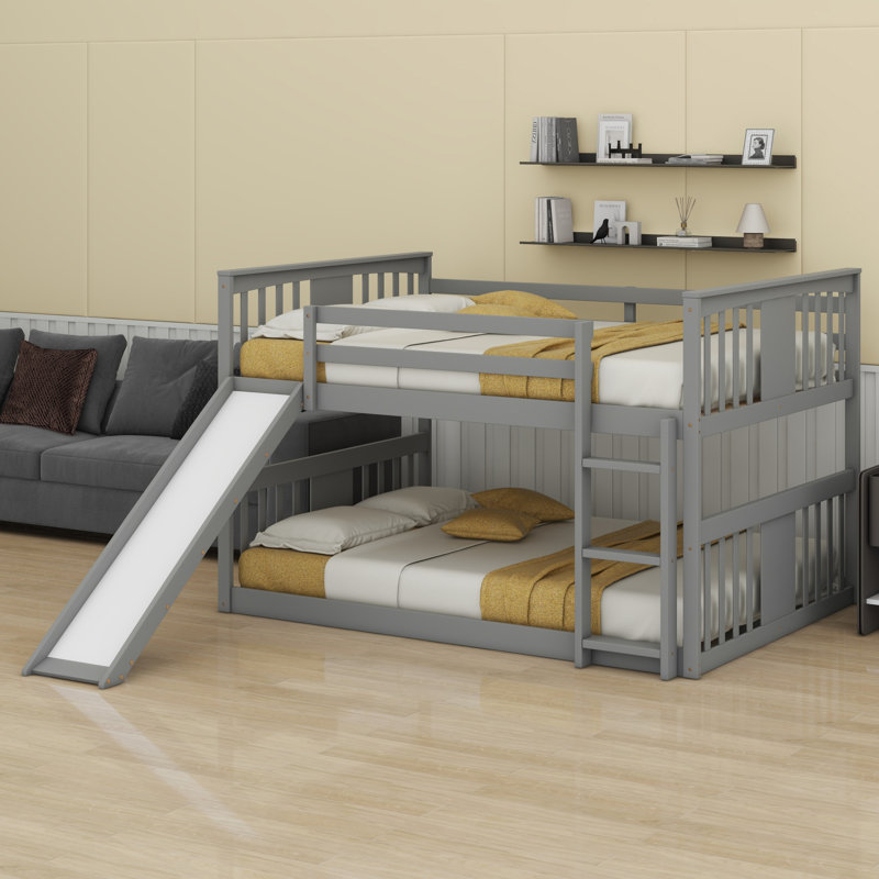 Jericha Kids Full Over Full Bunk Bed, Grey