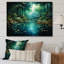 «Forest Emerald Canopy River», art mural sur toile-1761155218-1761155219