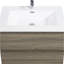Meuble-lavabo de 30 po avec lavabo, étagère à tiroirs, comptoir en résine, tiroirs à fermeture facile, lavabo flottant gris cendré 30 po, casier de rangement mural, comptoir de lavabo, légèrement charmant