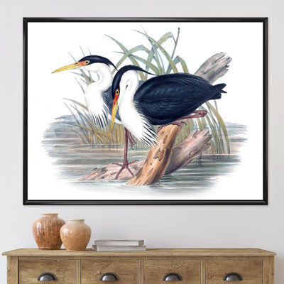 Vie d'oiseau rétro II - peinture sur toile