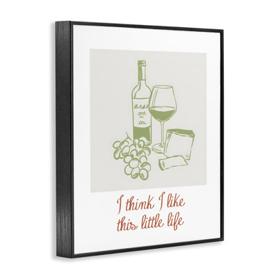 «I Think I Like This Little Life», giclée encadrée, design par The Prints Vibe