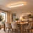 40" Modern LED Flush Mount Ceiling Light with Decorative Ceiling Glow, Dimmable 3 Color Temperatures, Remote & App Control, Night Light, Timer and Memory