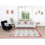 Tapis anatolien noué à la main à motif floral authentique pour bureau et maison