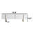 Luxe Modern White TV Stand with Gold Legs