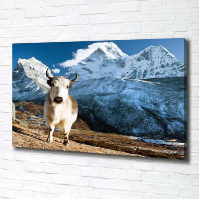 Yak Mountains - Wrapped Canvas Art Prints