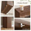 Console mince avec tablettes de rangement ouvertes en brun clair et brun foncé-1482620885