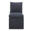 Chaise d'appoint rembourrée à roulettes Alayaa-99840923