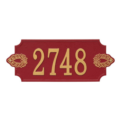 Sofia 1-Line Personalized Wall Address Plaque