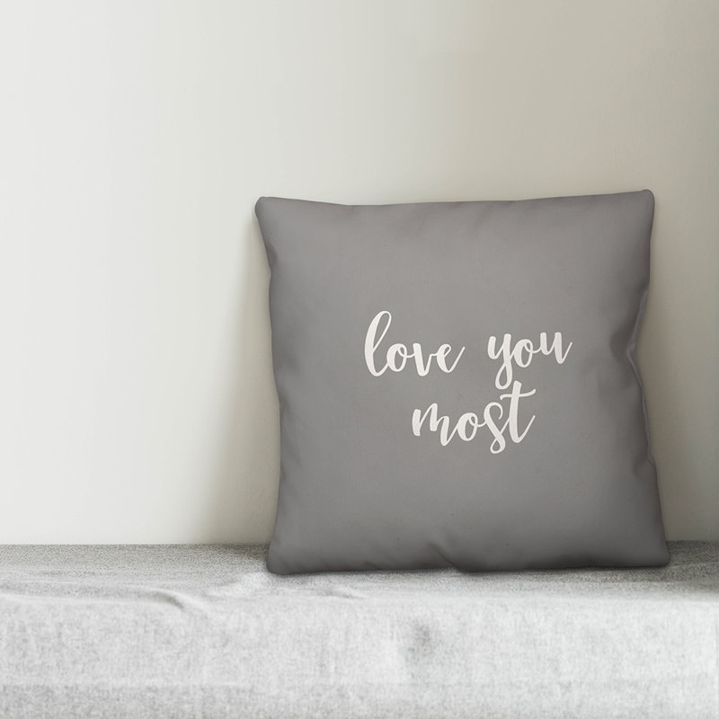 Throw Pillow, Gray, Pillow Cover & Insert