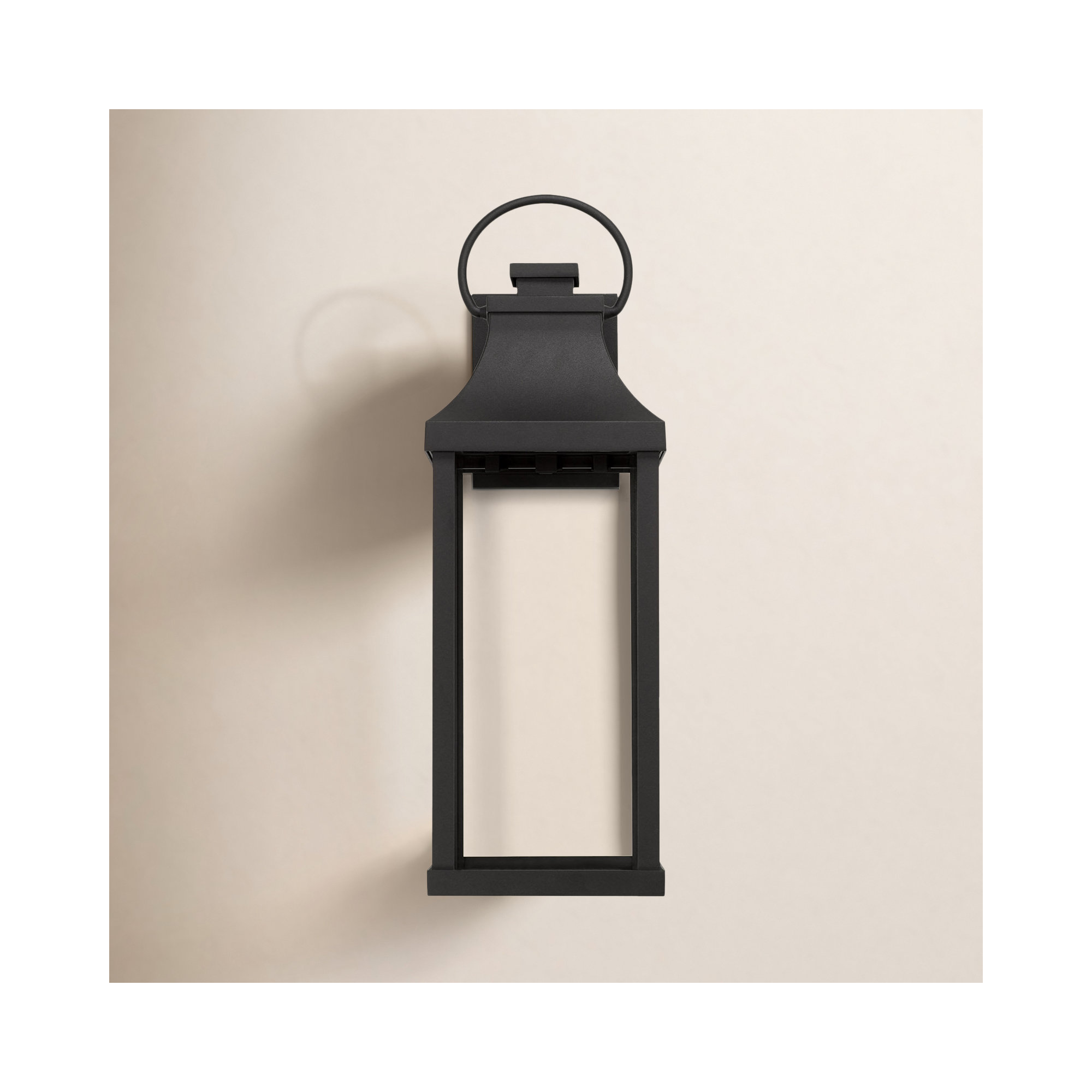 Parker Single Light Outdoor Wall Light, Black