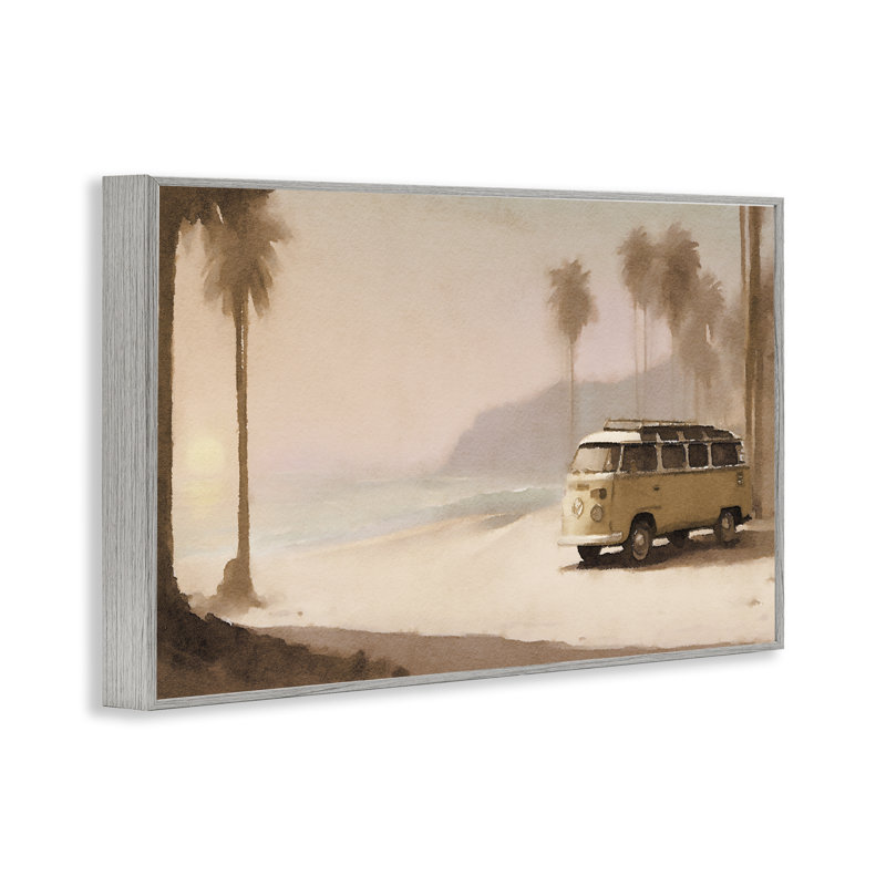  «Tranquil Beach Day», estampe numérique par Noah Bay, H 20 po x l 30 po, Estampe numérique Farmhouse