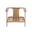 Fauteuil club d'extérieur en bois d'acacia