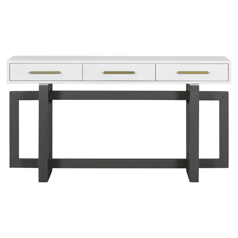 U_STYLE Elegant Console Table With Three Drawers