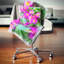 Petites fleurs roses avec feuilles vertes - coussin à imprimé floral-30746092-30746095