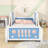 Car-Shaped Bed With Wheels And Sturdy Wooden Frame-114308681-114308682