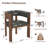 Pliner Albert Upholstered Solid Wood Dining Chairs (Set of 6)-109270027