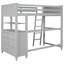 Lit mezzanine avec tiroirs et bureau, lit mezzanine en bois avec tablettes-2042986661-2042986660