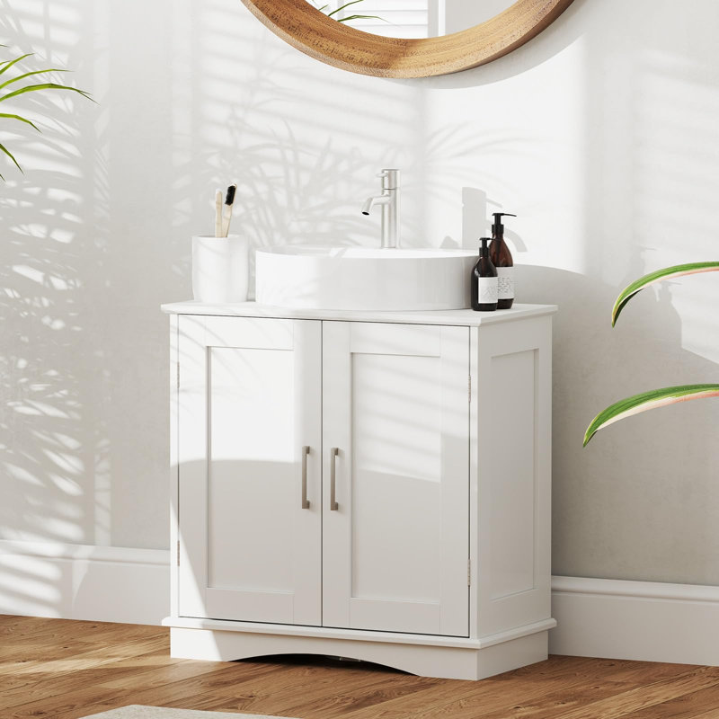 Freestanding Under Sink Cabinet, White