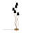 Giulio 17.29'' Black Tree Floor Lamp-610117498