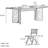 Black Solid Wood       Slab Dining Set-105274362