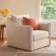 Joli Upholstered Swivel Armchair