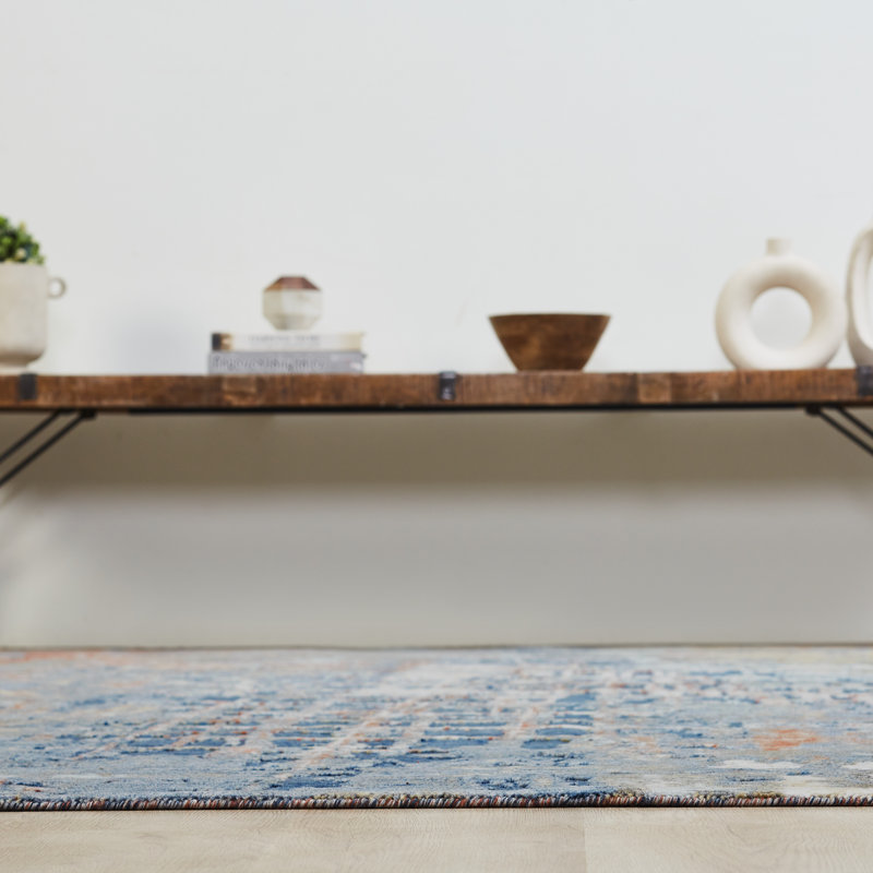 Bergess Wool Abstract Area Rug, Rectangle 8'6" x 11'6"