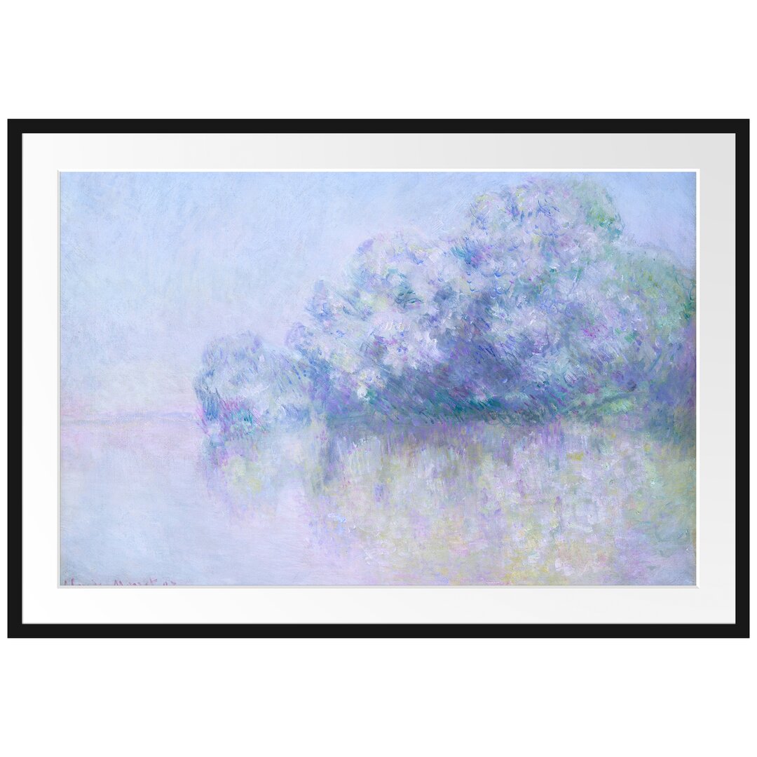 Claude Monet - ÃŽle Aux Orties Bei Vernon - Im Bilderrahmen Mit Galerie-Passepartout