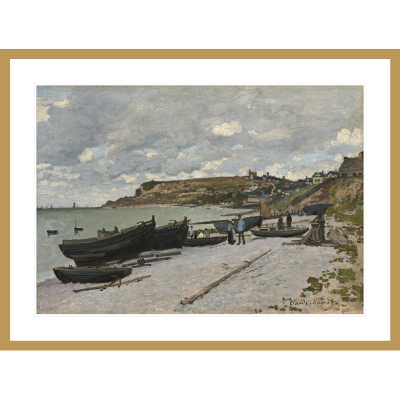 «Sainte-Adresse» par Claude Monet, impression giclée encadrée, H 31,29 po x l 41,5 po