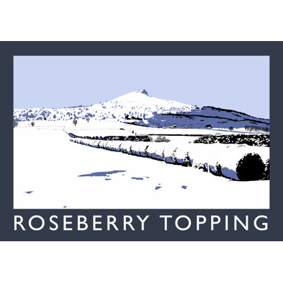 'Roseberry Topping In Snow' by Richard O'Neil - Print