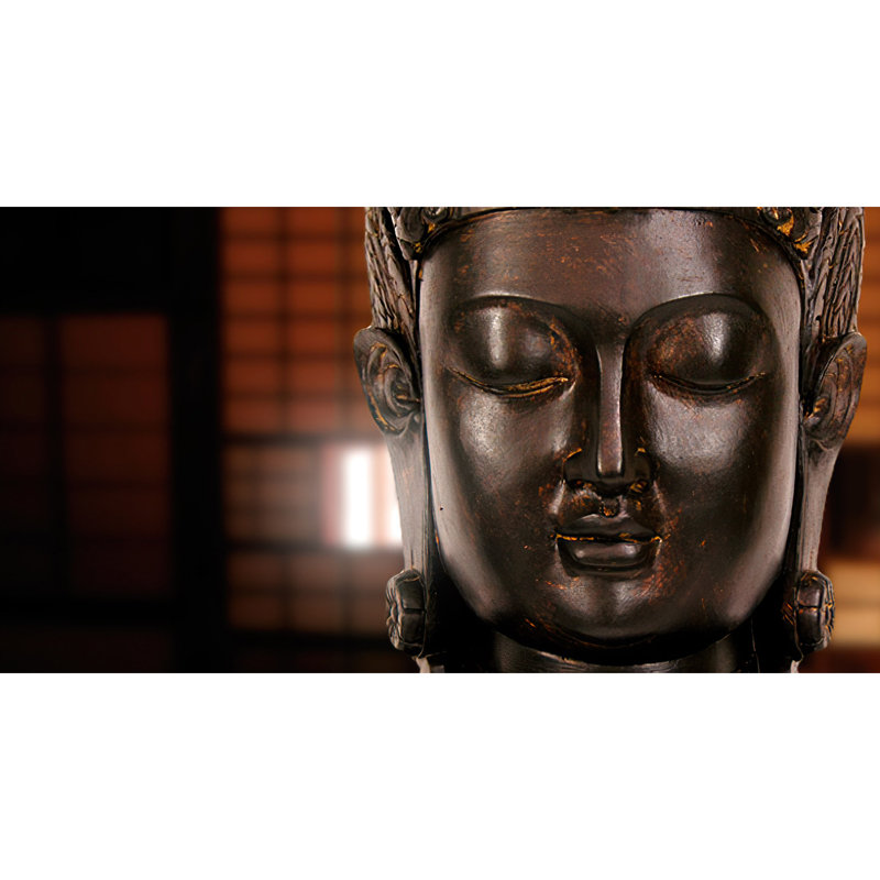 Large Cambodian Buddha Head Bust